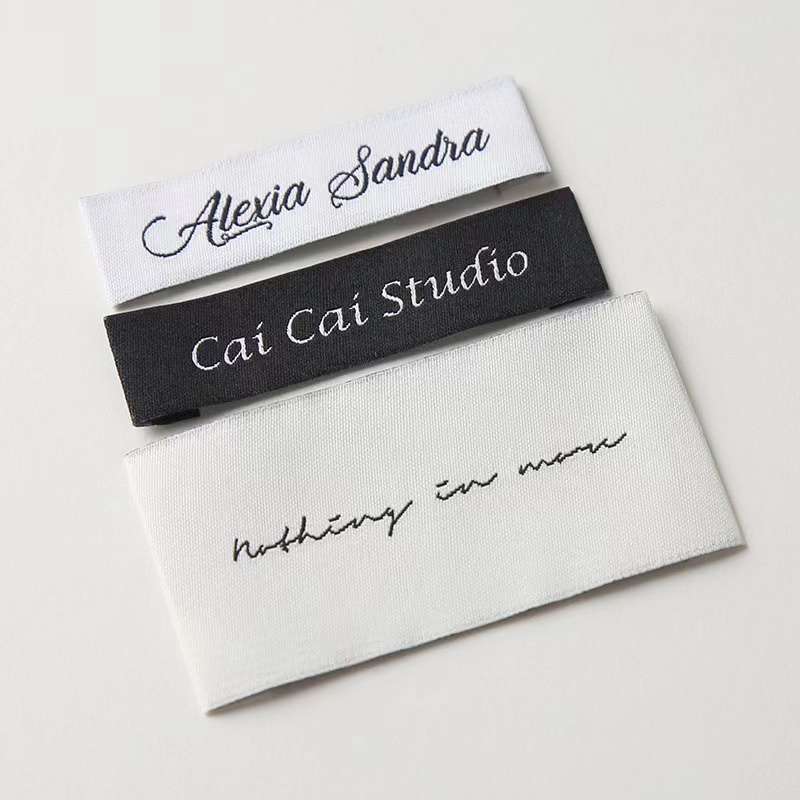 eco satin woven label