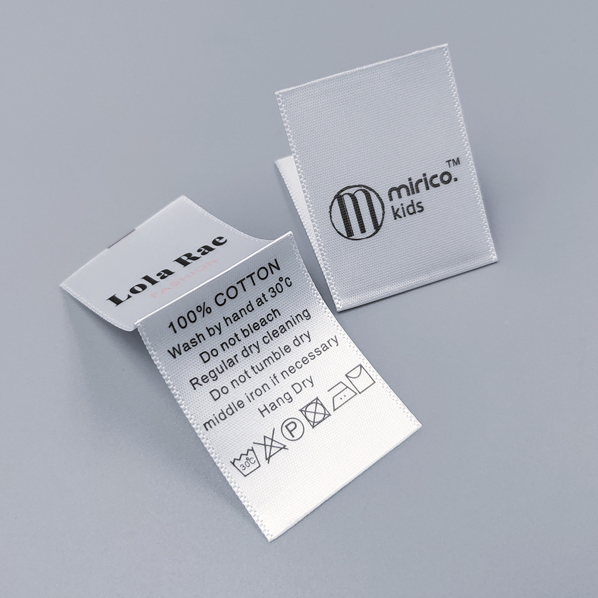 pvc labels for clothing