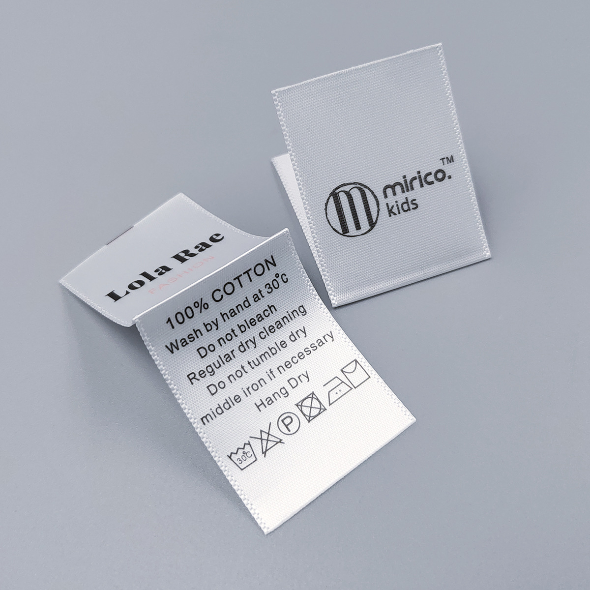 washable labels for clothing