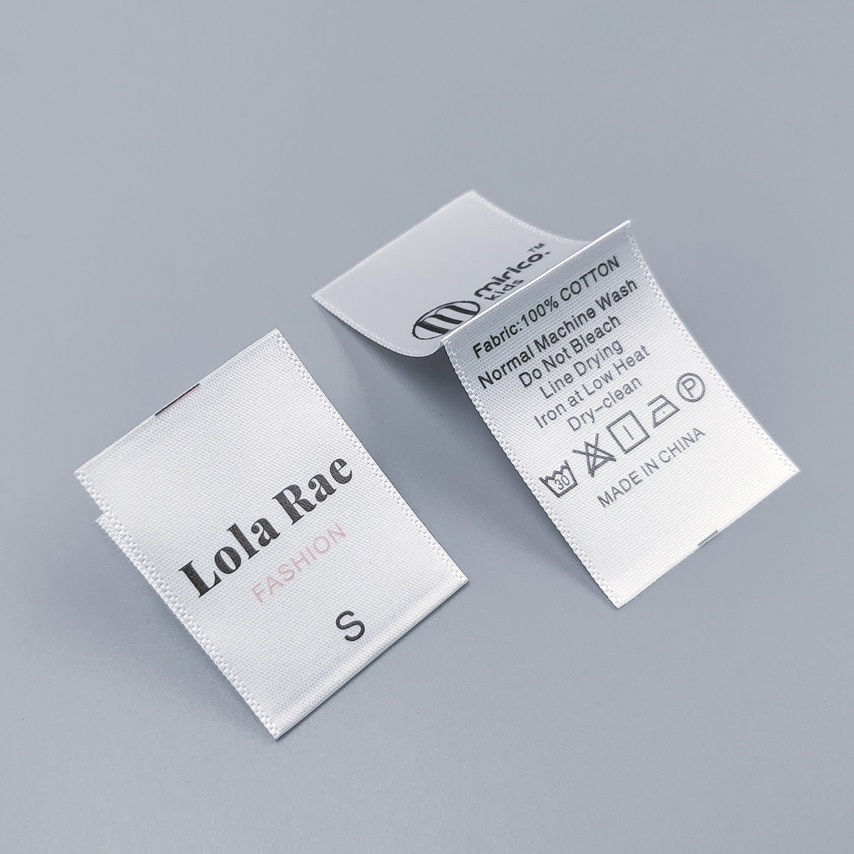 clothing labels washable