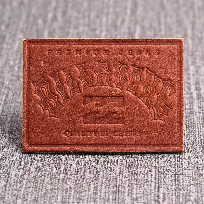 custom leather clothing labels