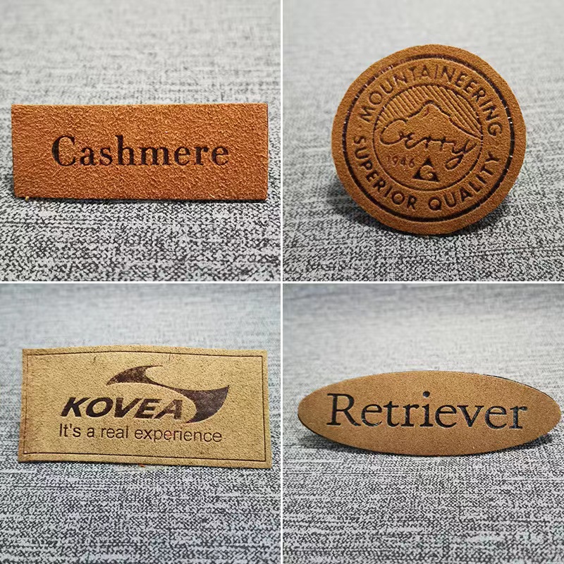 custom leather apparel labels