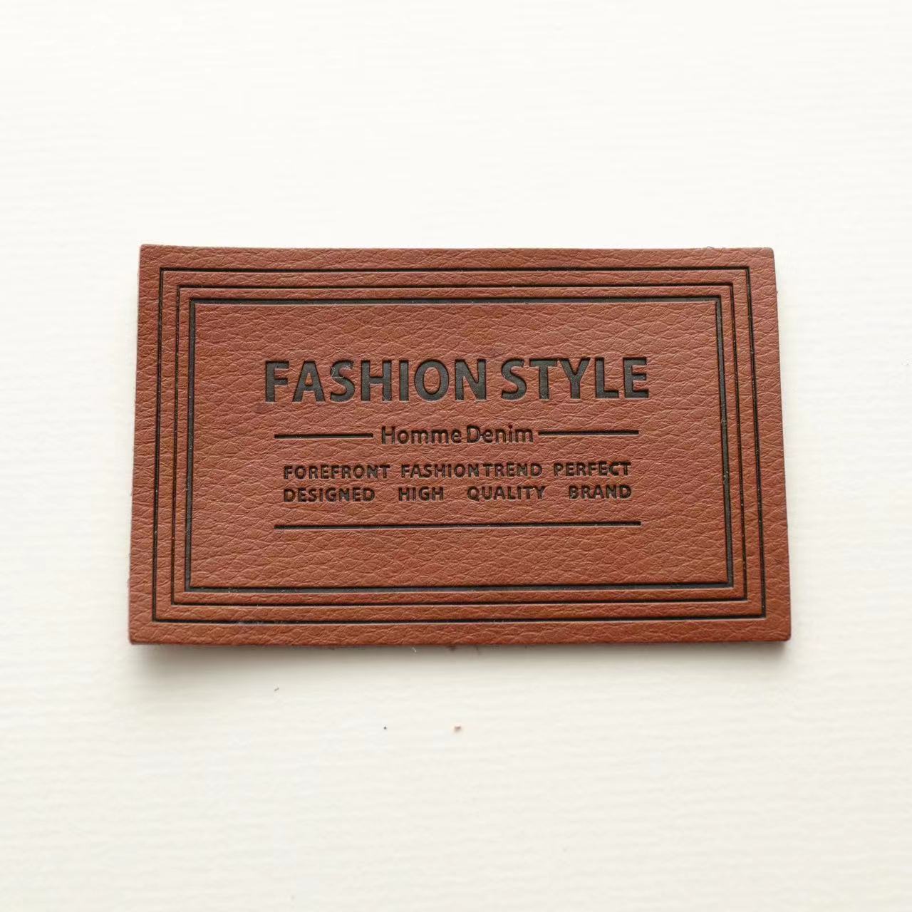 care label for leather jacket