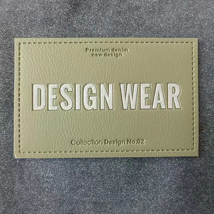 personalized leather knitting labels